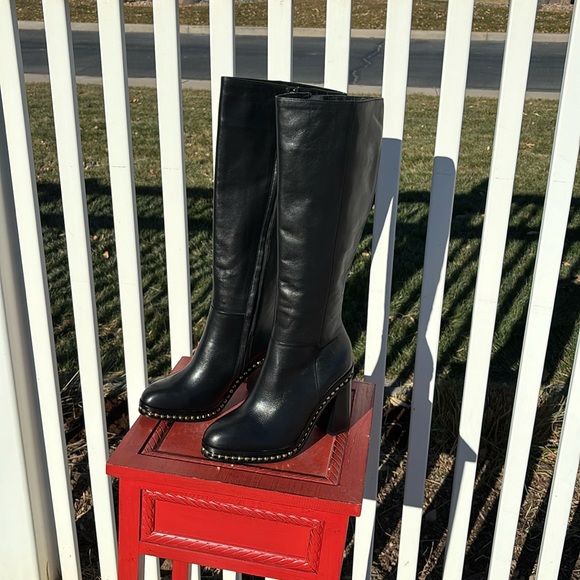 Coach Shoes - Coach Justina Tall Black Boots NWOB